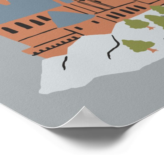 Harry Potter | Hogwarts Castle Baby Shower Poster (Ecke)