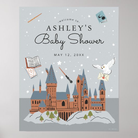Harry Potter | Hogwarts Castle Baby Shower Poster (Vorne)