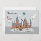 Harry Potter Hogwarts Castle Baby Shower Thank You Dankeskarte (Vorderseite)