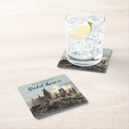 Harry Potter | Hogwarts Castle Brautparty Rechteckiger Pappuntersetzer (Vor Ort)