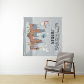 Harry Potter | Hogwarts Castle Happy Birthday Wandteppich (Beispiel (Horizontal))