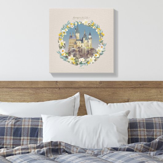 HARRY POTTER™ | HOGWARTS™ CASTLE LEINWANDDRUCK (Insitu (Schlafzimmer))