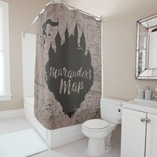 Harry Potter | HOGWARTS™ Castle Marauder's Map Duschvorhang (Beispiel)