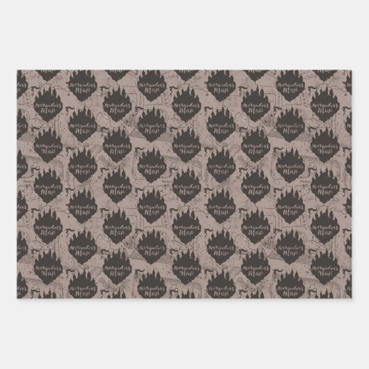 Harry Potter | HOGWARTS™ Castle Marauder's Map Geschenkpapier Set (Vorderseite)