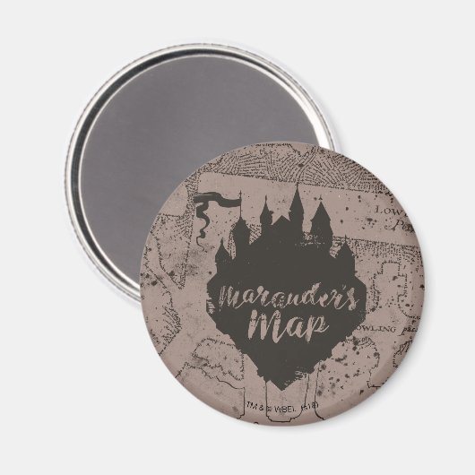 Harry Potter | HOGWARTS™ Castle Marauder's Map Magnet (Vorderseite/Rückseite)
