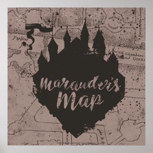Harry Potter | HOGWARTS™ Castle Marauder's Map Poster (Vorne)