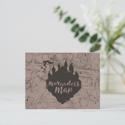 Harry Potter | HOGWARTS™ Castle Marauder's Map Postkarte (Stehend Vorderseite)