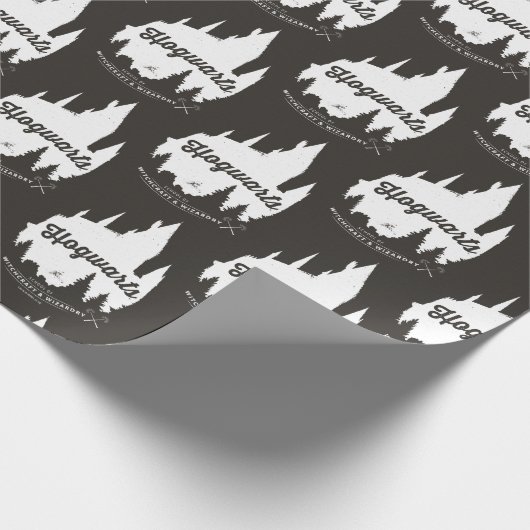 Harry Potter | HOGWARTS™ Castle Typografy Geschenkpapier (Ecke)