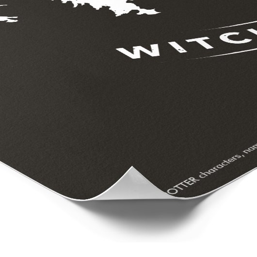 Harry Potter | HOGWARTS™ Castle Typografy Poster (Ecke)