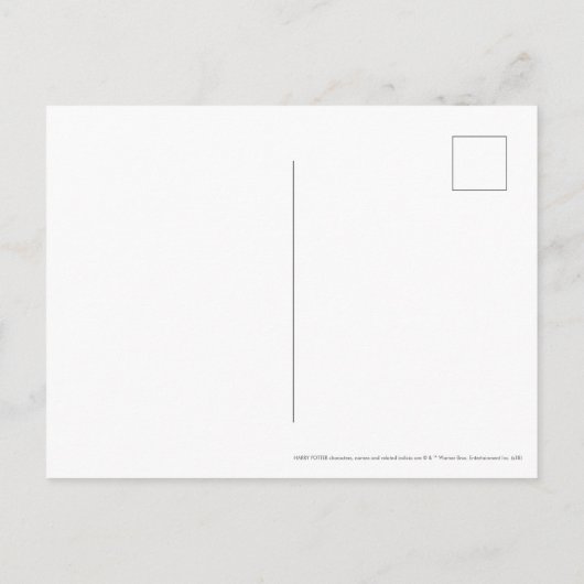 Harry Potter | HOGWARTS™ Castle Typografy Postkarte (Rückseite)