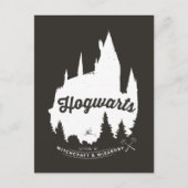 Harry Potter | HOGWARTS™ Castle Typografy Postkarte (Vorderseite)