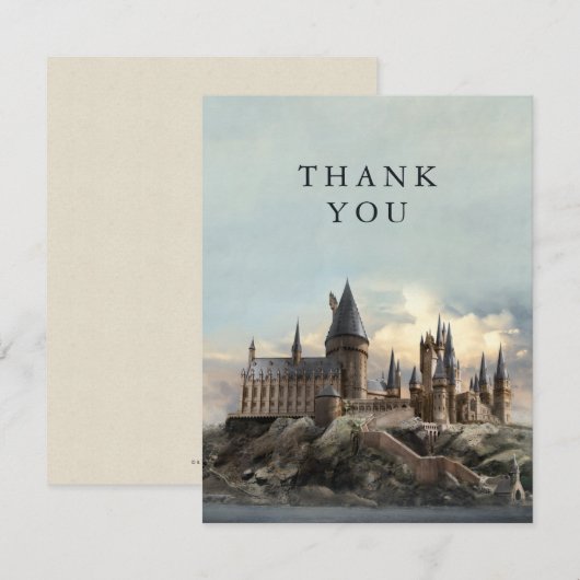 Harry Potter Hogwarts Castle Vielen Dank Dankeskarte (Vorne/Hinten)