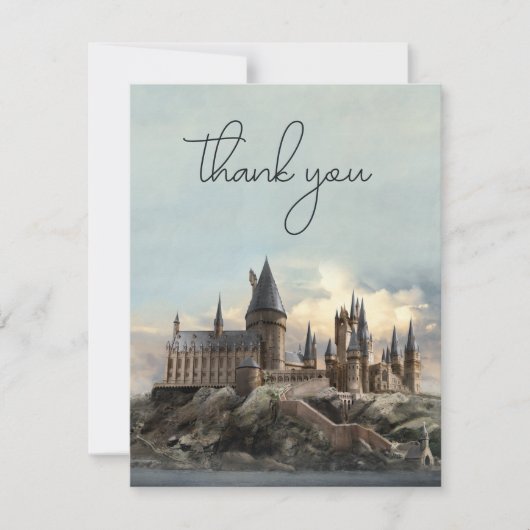 Harry Potter Hogwarts Castle Wedding Vielen Dank Dankeskarte (Vorderseite)