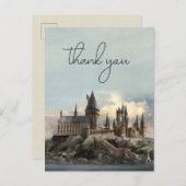 Harry Potter Hogwarts Castle Wedding Vielen Dank Postkarte (Vorne/Hinten)
