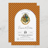 Harry Potter Hogwarts Crest Arch Geburtstag Einladung (Vorne/Hinten)