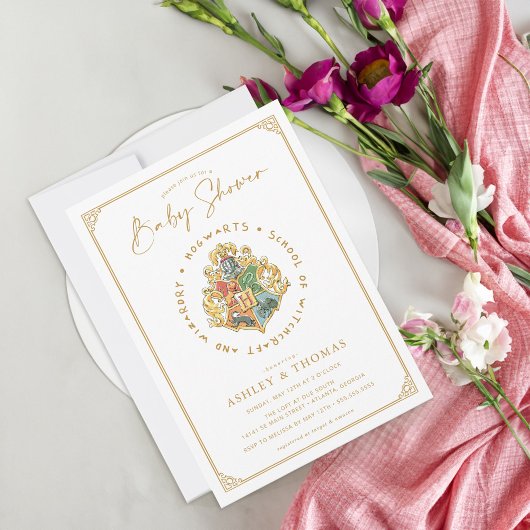 Harry Potter | Hogwarts Crest Baby Shower Einladung