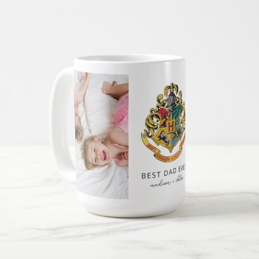 Harry Potter | Hogwarts Crest - Bester Vater je Kaffeetasse (Vorderseite Links)