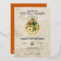 Harry Potter Hogwarts Crest Birthday