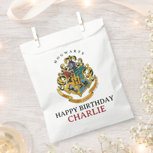 Harry Potter Hogwarts Crest Birthday Geschenktütchen (Ausgeschnitten)