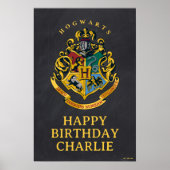 Harry Potter Hogwarts Crest Birthday Poster (Vorne)