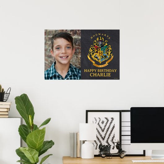 Harry Potter Hogwarts Crest Birthday Poster (Heimbüro)