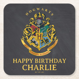 Harry Potter Hogwarts Crest Birthday Rechteckiger Pappuntersetzer