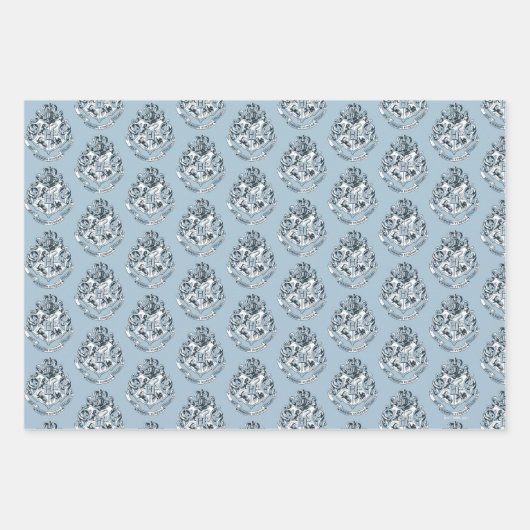 Harry Potter | Hogwarts Crest - Blau Geschenkpapier Set (Vorderseite 2)