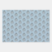 Harry Potter | Hogwarts Crest - Blau Geschenkpapier Set (Vorderseite)