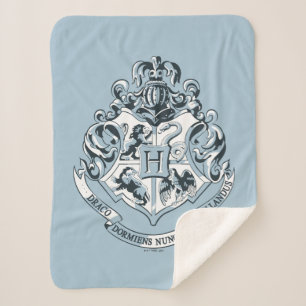 Harry Potter   Hogwarts Crest - Blau Sherpadecke