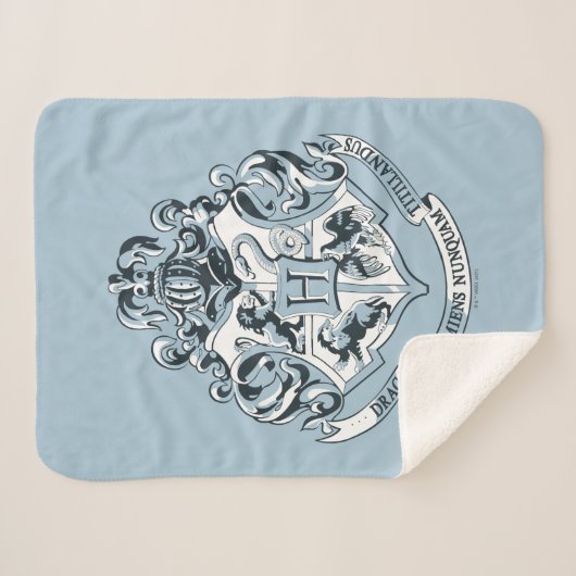 Harry Potter | Hogwarts Crest - Blau Sherpadecke (Vorderseite (Horizontal))