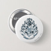 Harry Potter | Hogwarts Crest - Blue Button (Vorne & Hinten)