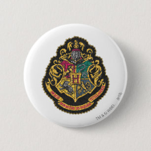Harry Potter   Hogwarts Crest Button
