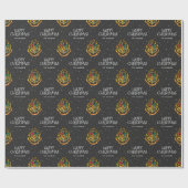 Harry Potter | Hogwarts Crest - Frohe Weihnachten Geschenkpapier (Flach)
