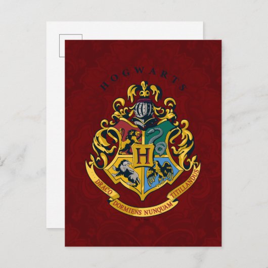 Harry Potter | Hogwarts Crest - Full Postkarte (Vorne/Hinten)