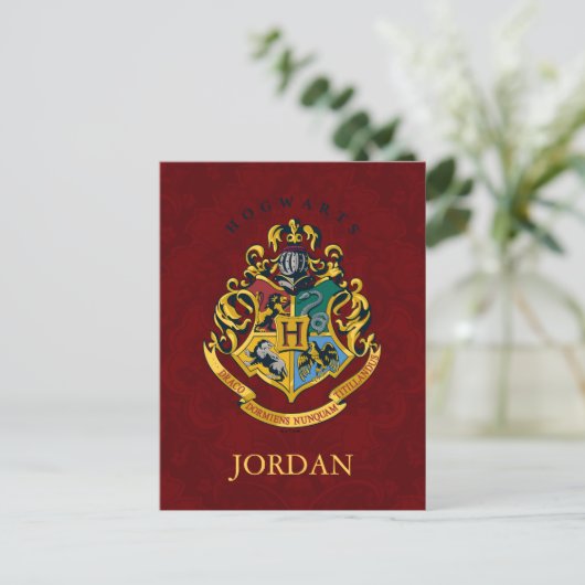 Harry Potter | Hogwarts Crest - Full Postkarte (Stehend Vorderseite)