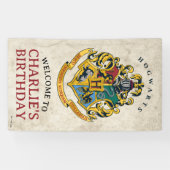 Harry Potter Hogwarts Crest Geburtstagswillkommen Banner (Horizontal)