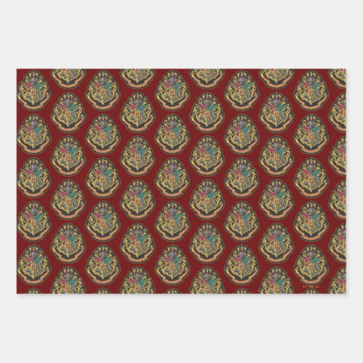 Harry Potter | Hogwarts Crest Geschenkpapier Set (Vorderseite 3)