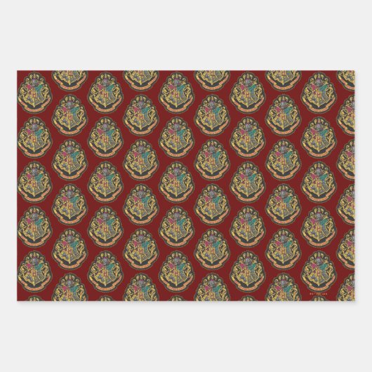 Harry Potter | Hogwarts Crest Geschenkpapier Set (Vorderseite 2)
