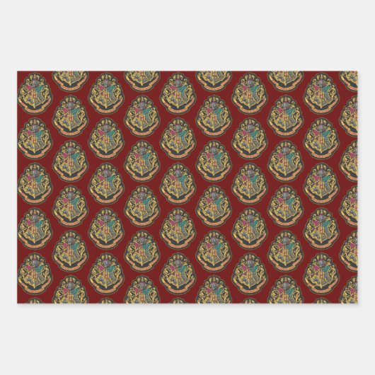 Harry Potter | Hogwarts Crest Geschenkpapier Set (Vorderseite)