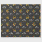 Harry Potter | Hogwarts Crest - Happy Birthday Geschenkpapier (Flach)