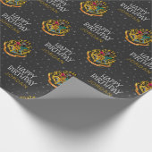 Harry Potter | Hogwarts Crest - Happy Birthday Geschenkpapier (Ecke)