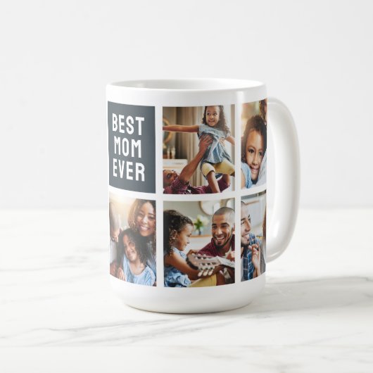 Harry Potter | Hogwarts Crest - Mama Foto Collage Kaffeetasse (VorderseiteRechts)