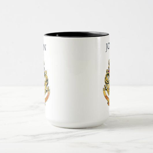 Harry Potter | Hogwarts Crest | Name hinzufügen Tasse (Zentrum)