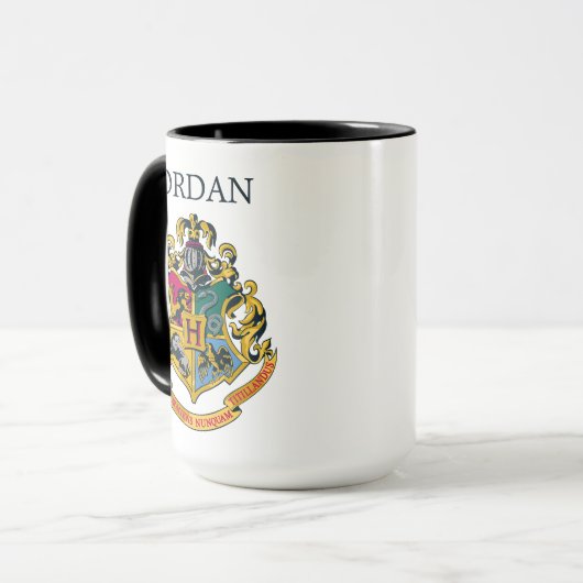 Harry Potter | Hogwarts Crest | Name hinzufügen Tasse (Vorderseite Links)