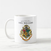 Harry Potter | Hogwarts Crest Teacher Personalisie Kaffeetasse (Links)