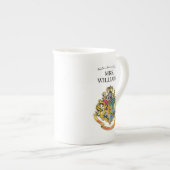 Harry Potter | Hogwarts Crest Teacher Personalisie Porzellantasse (Vorderseite Rechts)