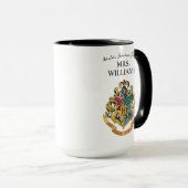 Harry Potter | Hogwarts Crest Teacher Personalisie Tasse (VorderseiteRechts)