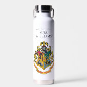 Harry Potter | Hogwarts Crest Teacher Personalisie Trinkflasche (Vorne)