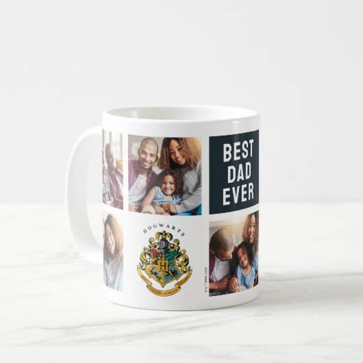 Harry Potter | Hogwarts Crest - Vater FotoCollage Kaffeetasse (Vorderseite Links)