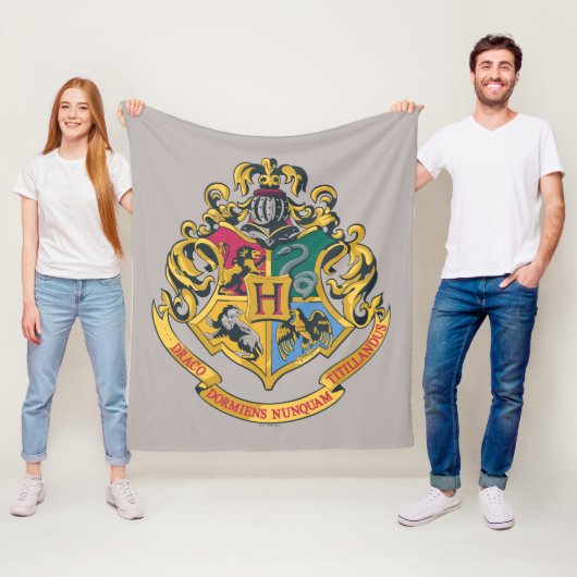 Harry Potter | Hogwarts Crest - Vollfarbigkeit Fleecedecke (Beispiel)